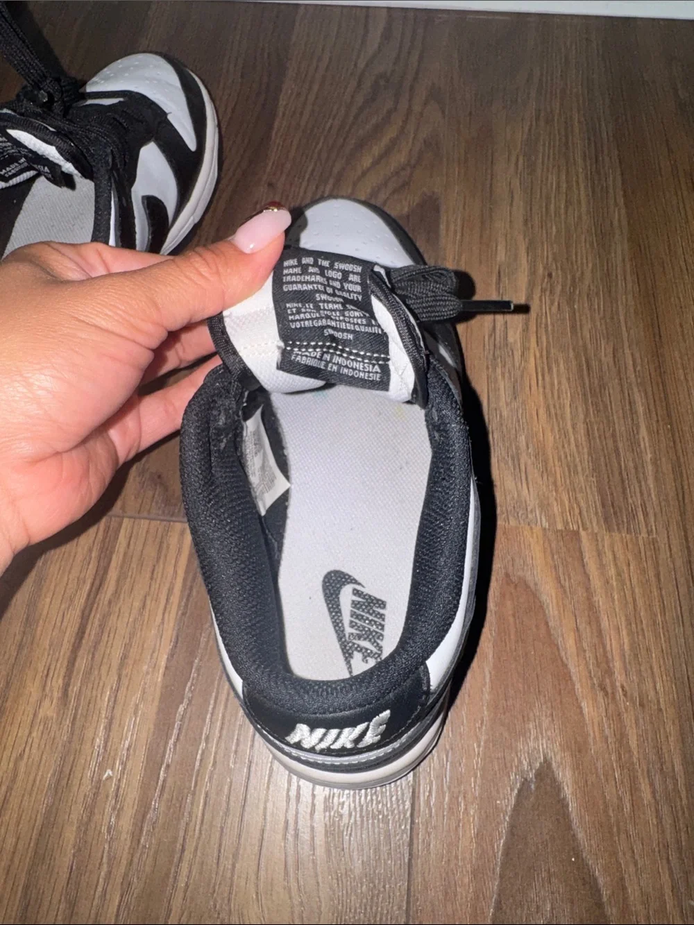 Nike Women’s Black and White Low-Top Sneakers